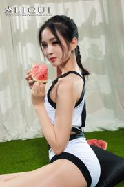 Model nogi Xiao Ge "Dziewczyna z białego jedwabiu z arbuza" [Ligui Ligui] Online Beauty