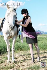 Pola kaki tinggi "Kecantikan Gadis Kuda Putih" [LIGUI] Kaki indah dan kaki sutra