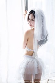 Shen Jiaxi "Váy cưới ren + đồ dệt kim phối cảnh" [MiStar] Vol.048
