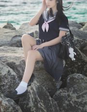 [COS Welfare] La bloguera de anime Nan Tao Momoko - Blue jk