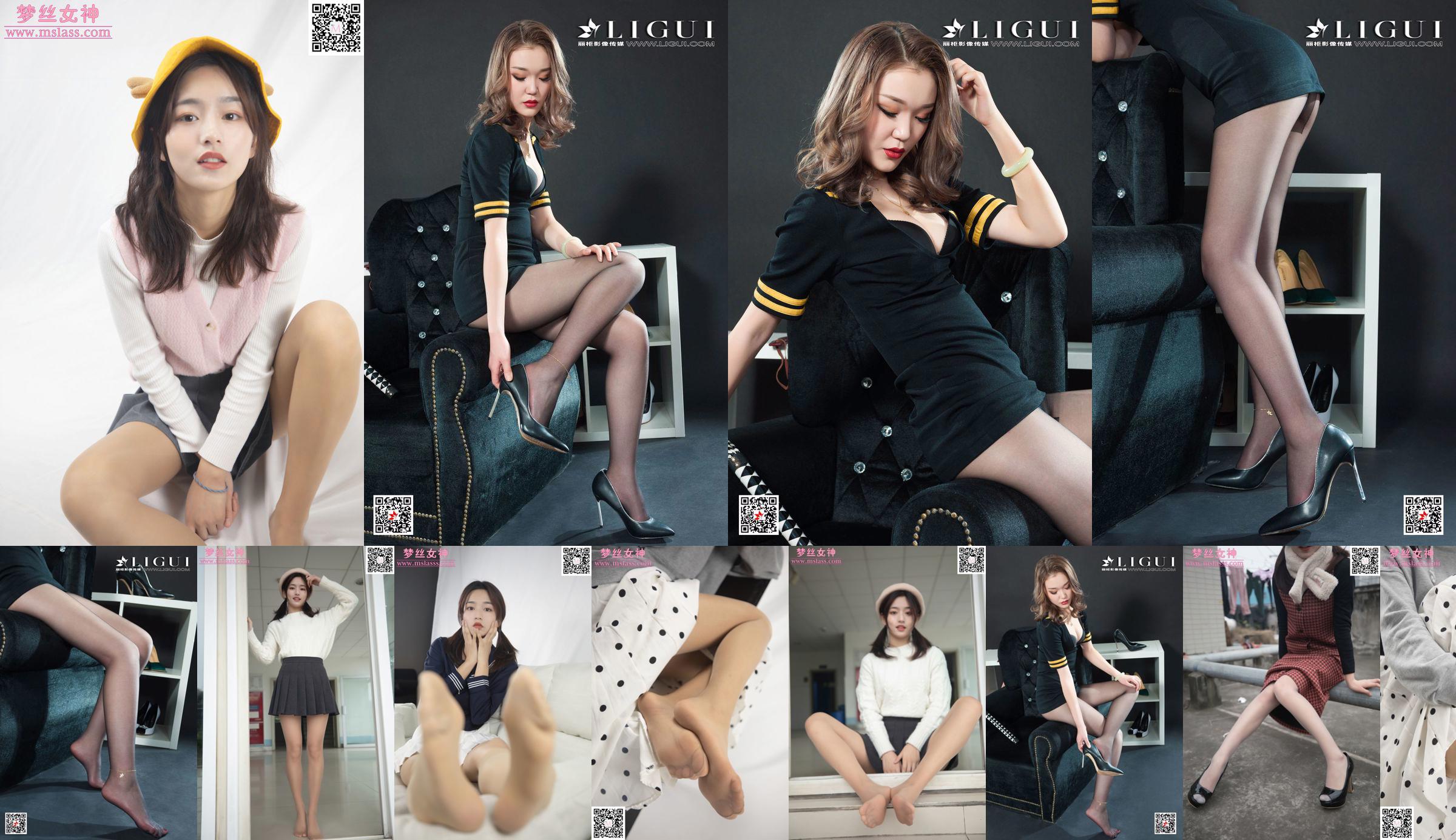 Model nóg Xuanxuan "Czarny jedwabny strój stewardessy" [Ligui Ligui] Internet Beauty No.0ec6f0 Strona 14