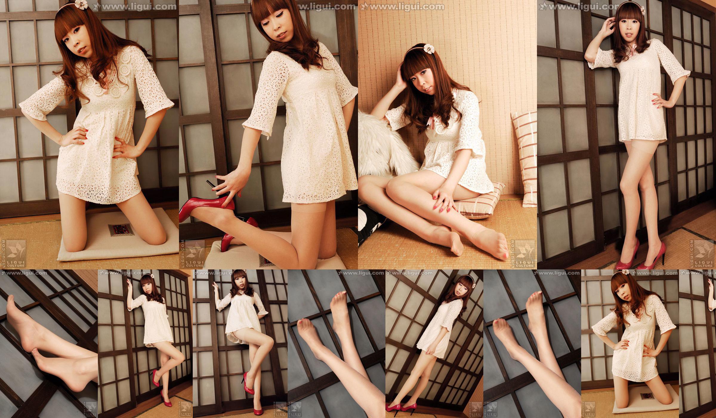นางแบบ Vikcy "The Temptation of Japanese Style" [丽柜 LiGui] รูปถ่ายขาสวยและเท้าหยก No.a37773 หน้า 1