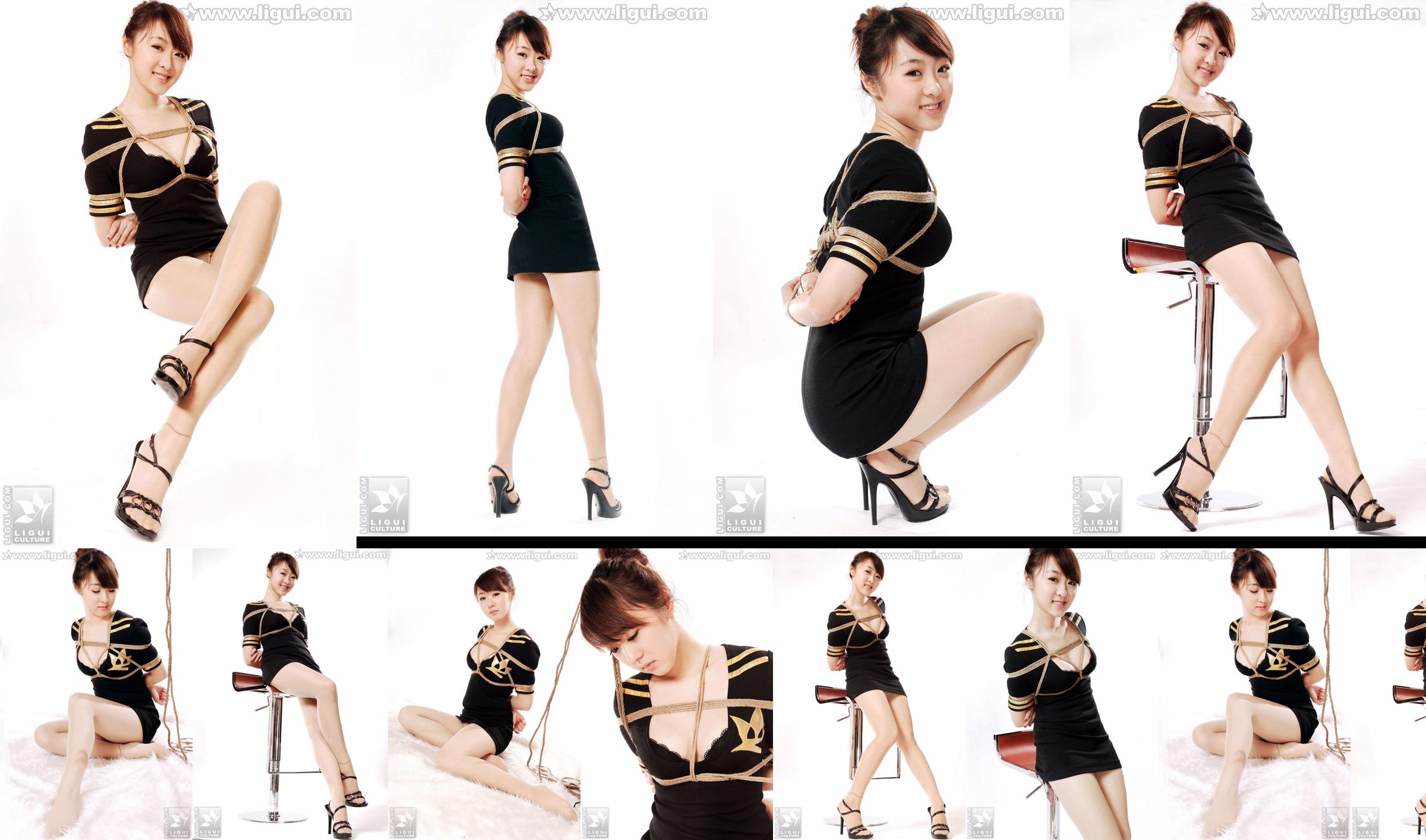 Model Tian Peipei "Aesthetic and Sweet Bundled Temptation" [丽柜美束LiGui] Beautiful legs and jade feet photo picture No.32b6ef Page 4