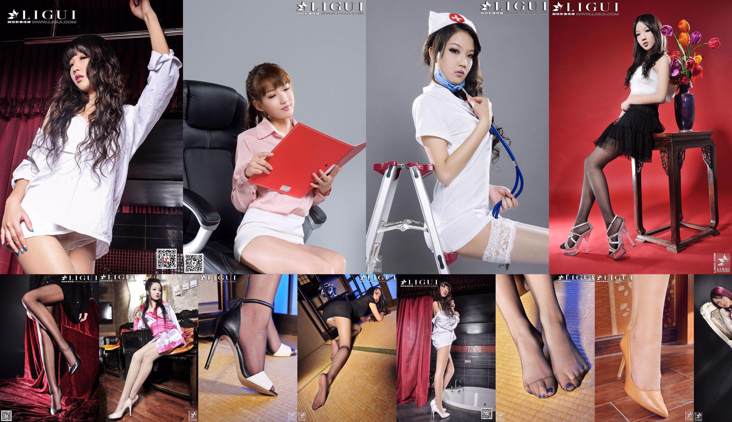 [丽 柜 LiGui] Model Si Qi's "Mooie mode-hotpants en meisje met hoge hakken" Compleet werk van mooie benen en jade voeten No.28fb9d Pagina 2