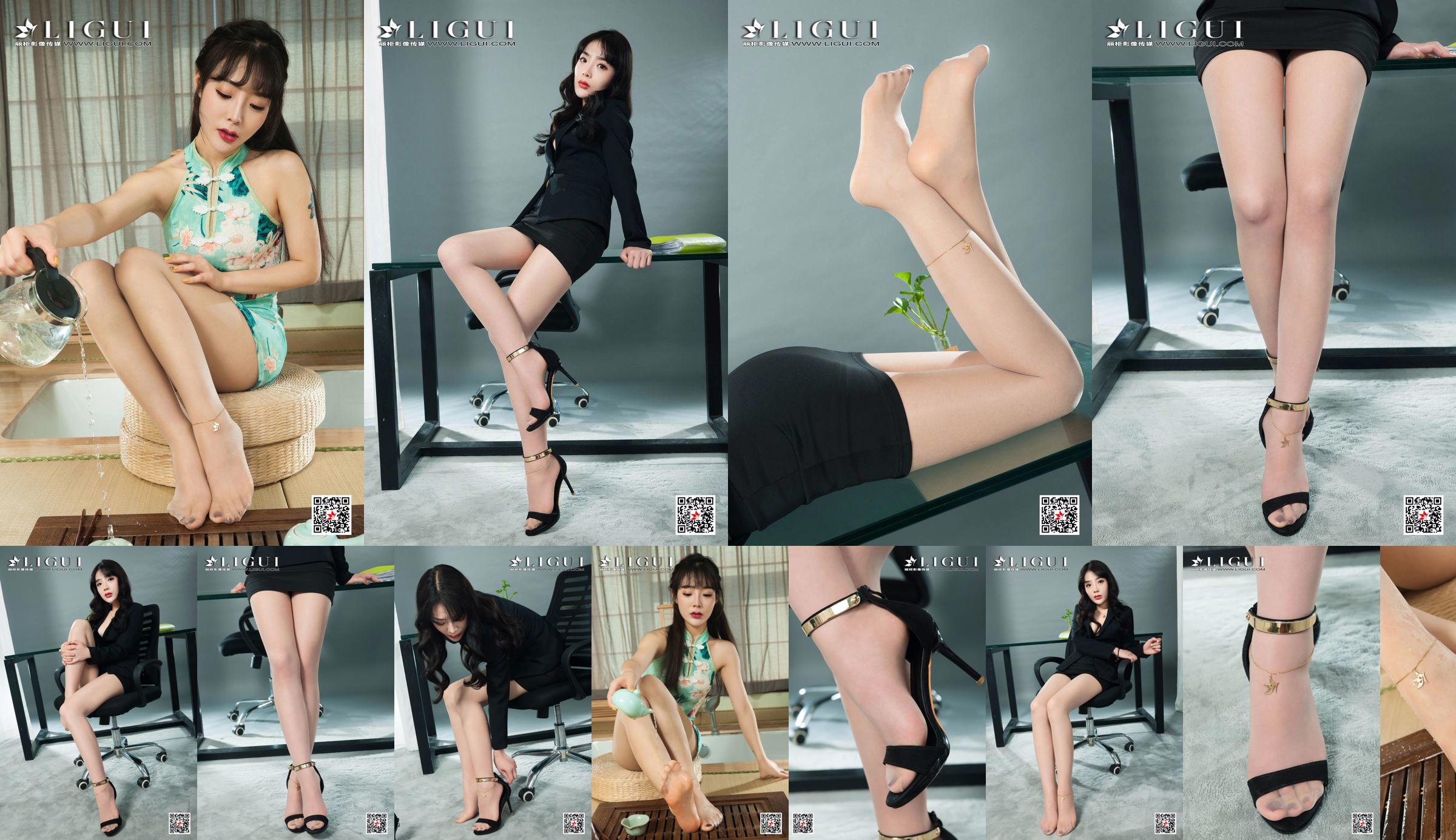 Модель ноги Чжао Жуй "Девушка с длинными ногами и на высоких каблуках" [丽 柜 LiGui] Интернет-красотка No.a69787 Страница 1
