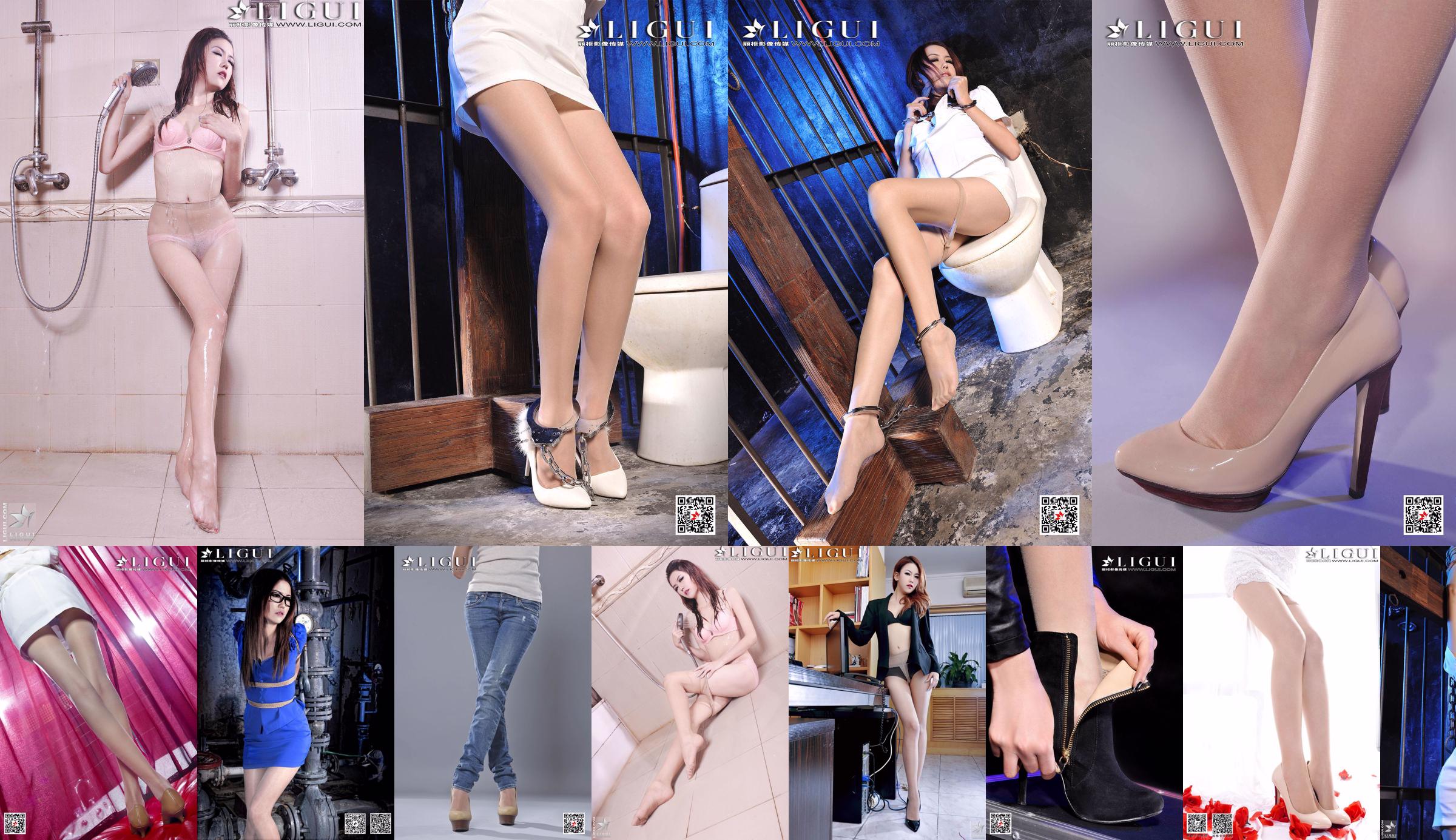 [丽 柜 LiGui] Người mẫu Kexin "Vẻ đẹp nơi làm việc với tất và chân bằng thịt" Ảnh chân đẹp và bàn chân ngọc bích của người mẫu Kexin No.f957f2 Trang 1