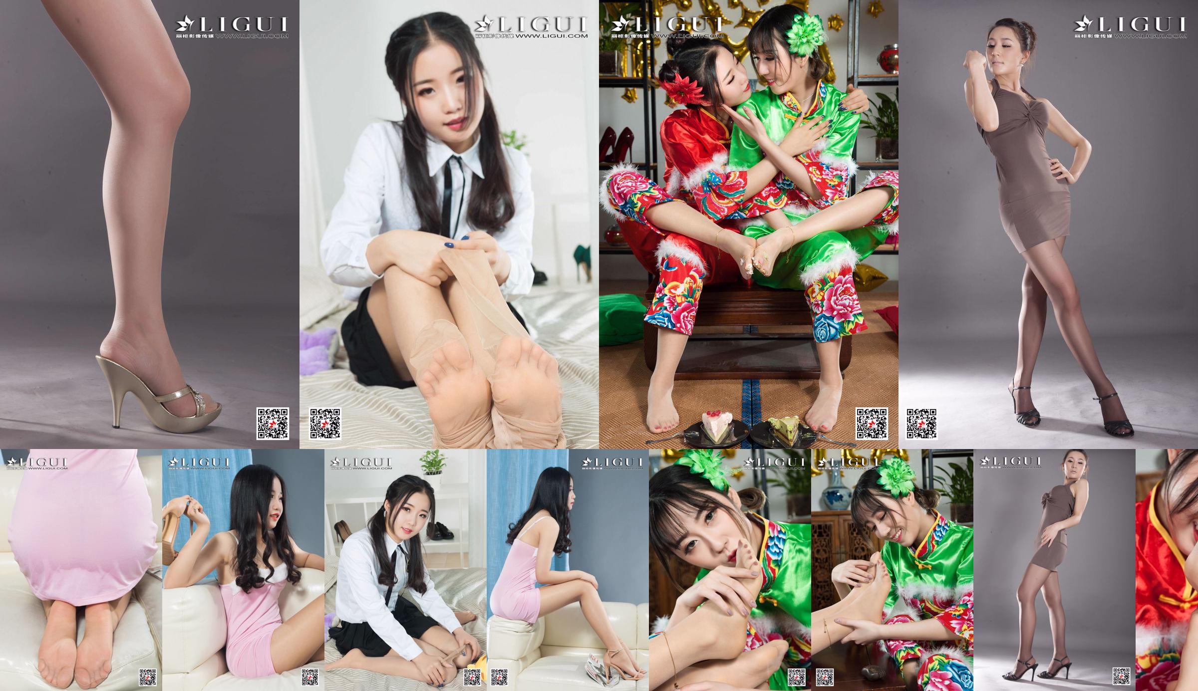 Yuanyuan & Yumei "New Year's Silk Foot Welfare" [丽柜Ligui] Internet Beauty No.e43e2f Page 1