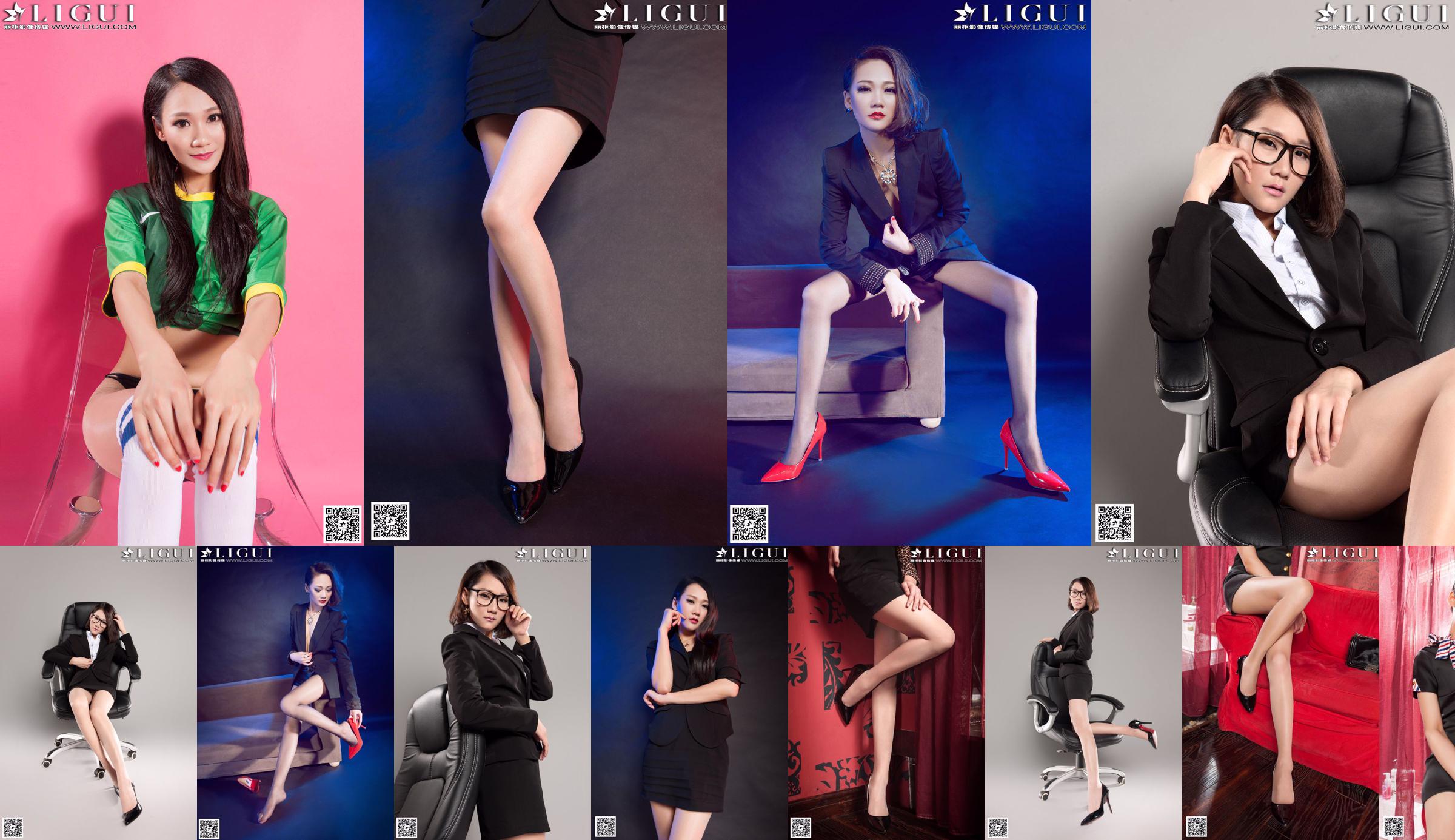 Koleksi Pertama, Tengah, dan Bawah Model Mandy "Queen of Grey Silk High Heels" [丽 柜 LiGui] Foto kaki dan kaki giok yang indah No.462757 Halaman 1