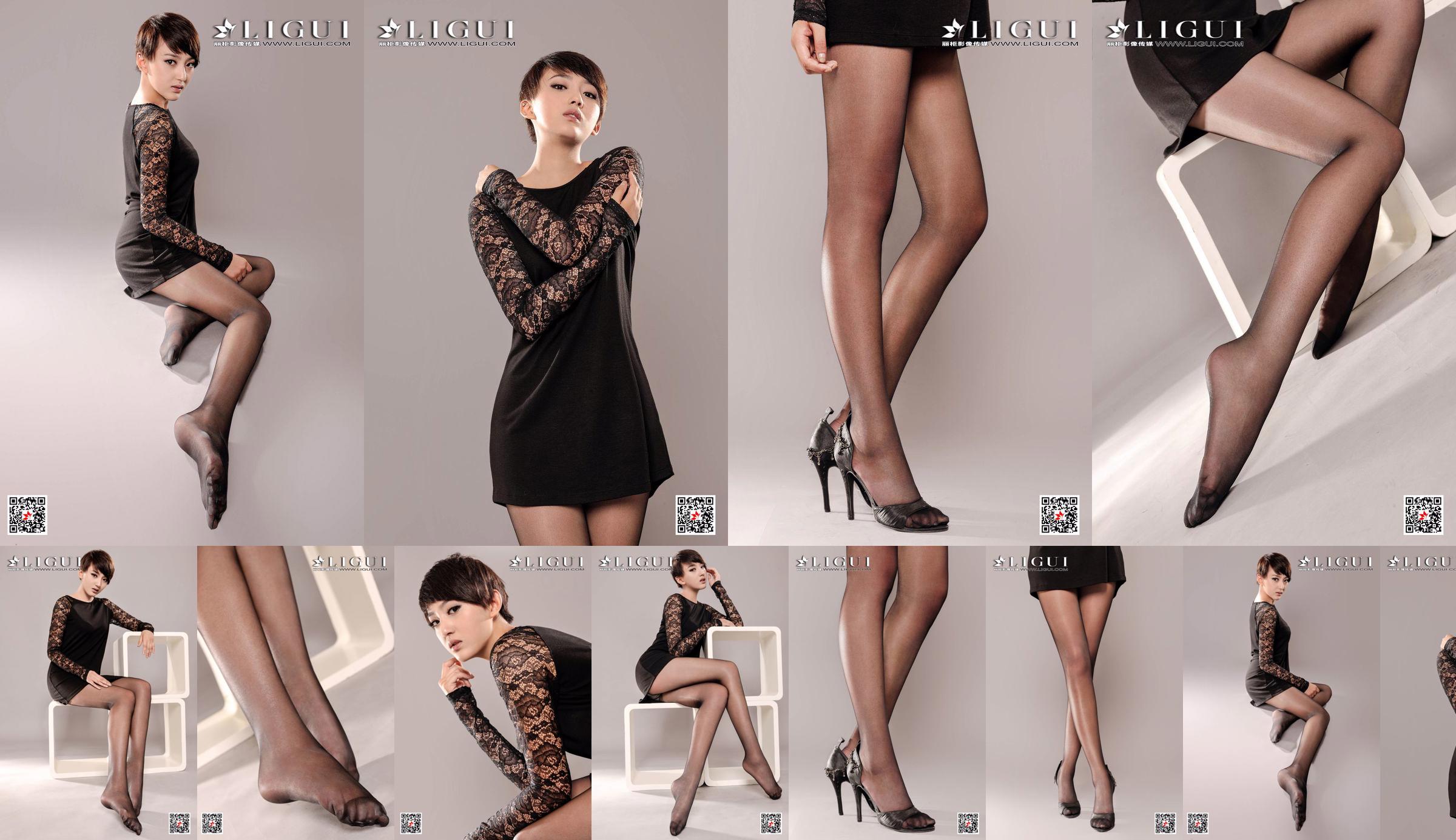 Model Xiaoqi „Czarna koronka” [Ligui Ligui] Internet Beauty No.bb9ef7 Strona 1