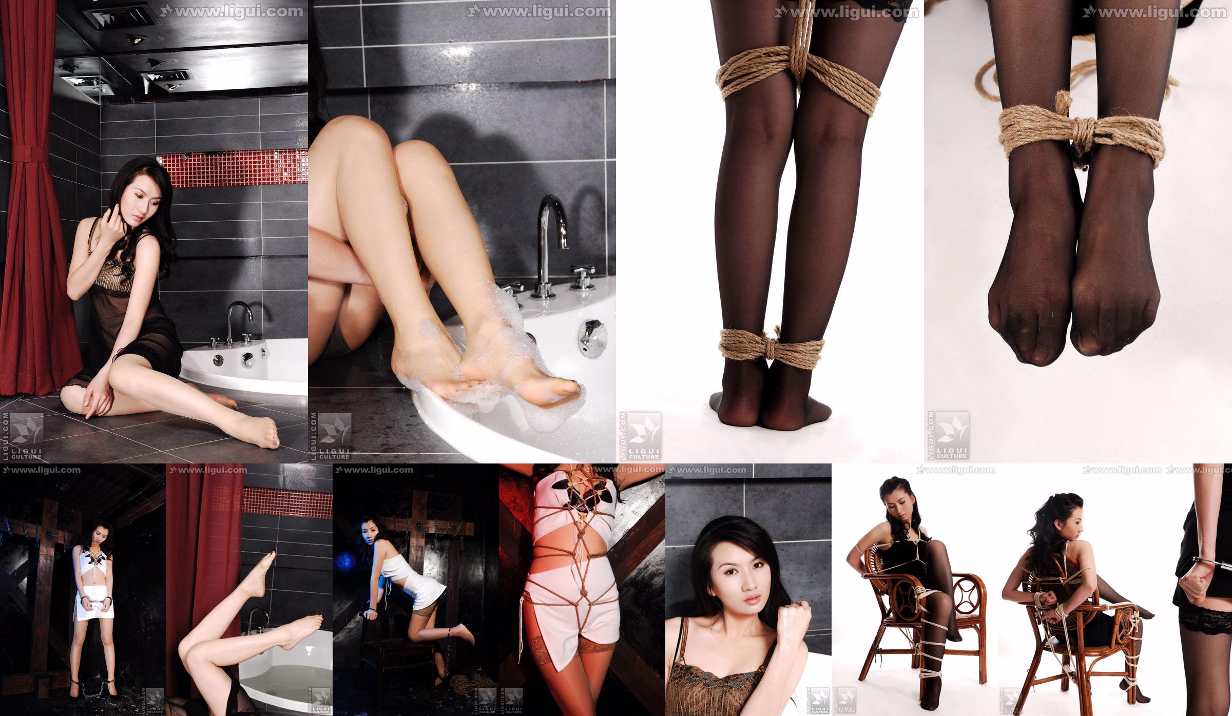Модель Юли "Женская подпольная вечеринка, заключенная в тюрьму" [Mitsuka 丽 柜 LiGui] Silk Foot Photo Picture No.9a3068 Страница 4