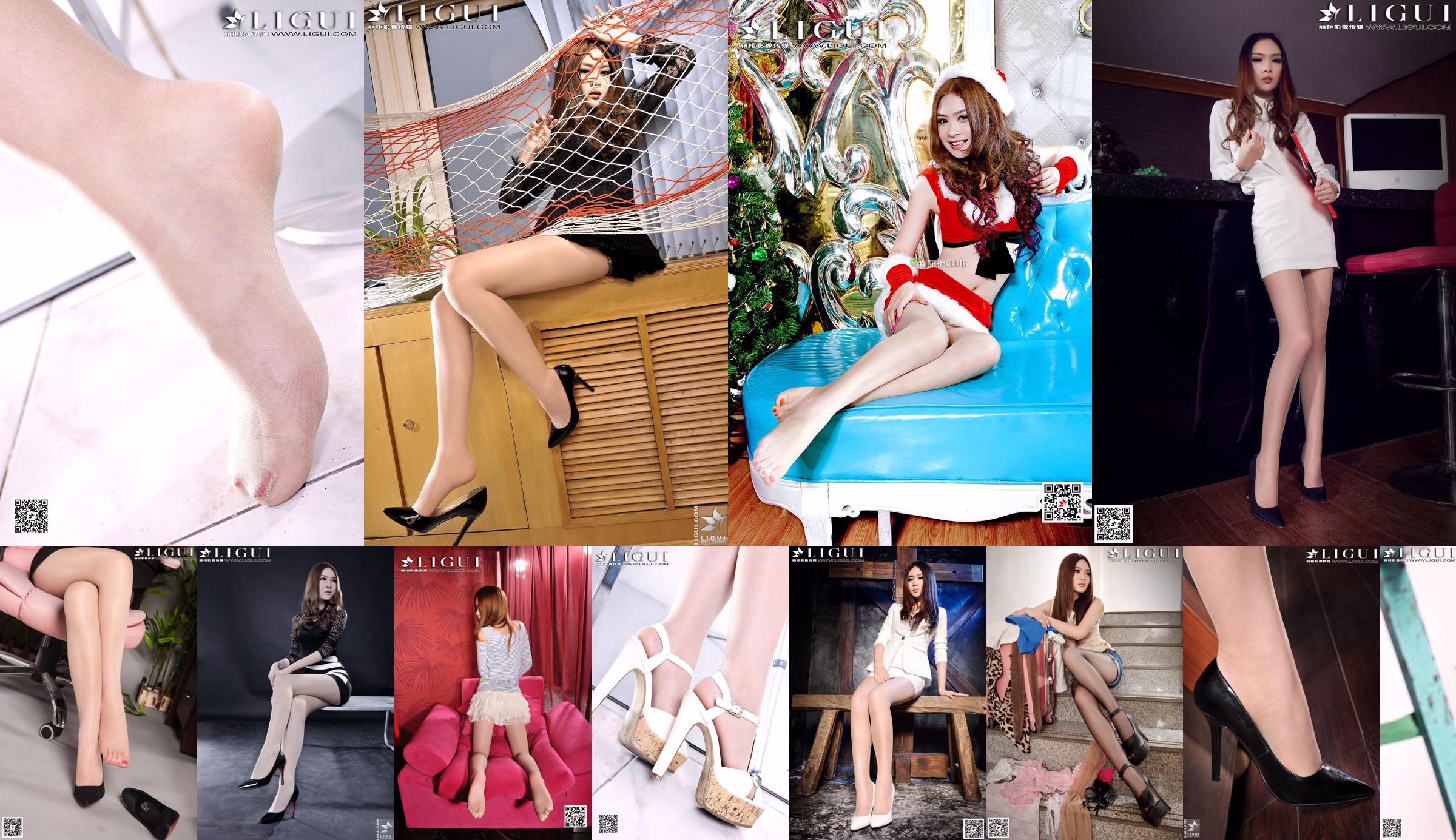 [丽 柜 Ligui] Modelo Yoona "Pork High Heel Cheongsam" No.b4bd23 Página 1
