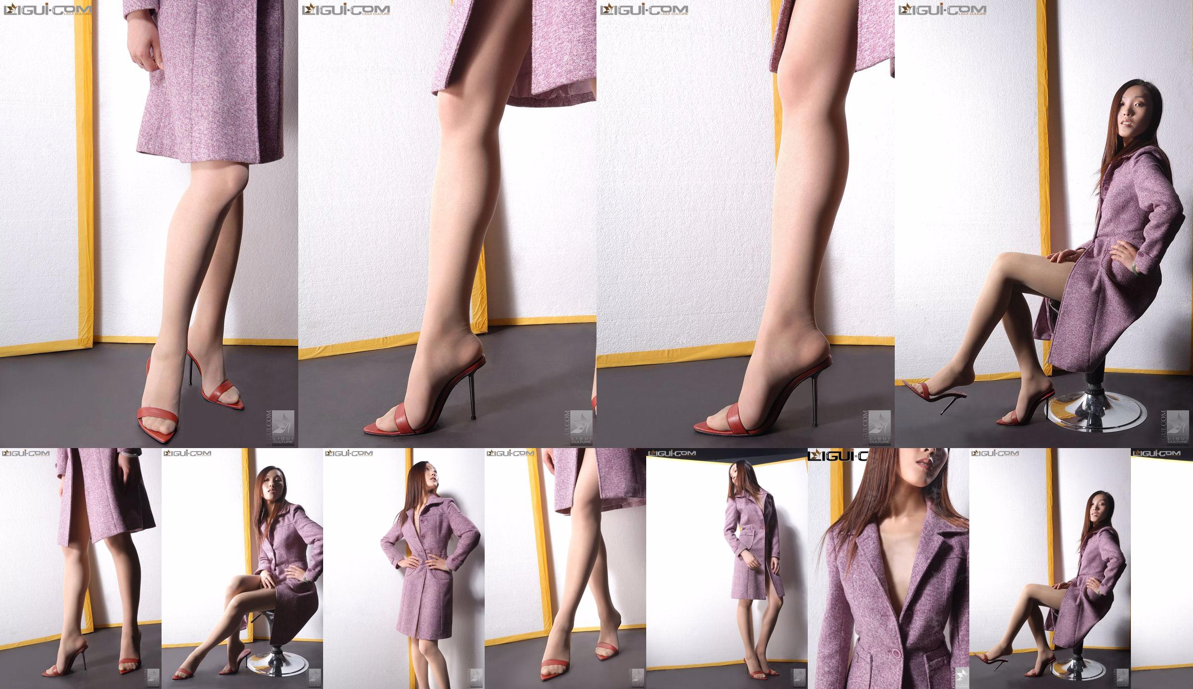 Model Zhang Ai "Dziewczyna z cisu na wysokich obcasach" [Ligui LiGui] Zdjęcie pięknych nóg i stóp No.32a282 Strona 4