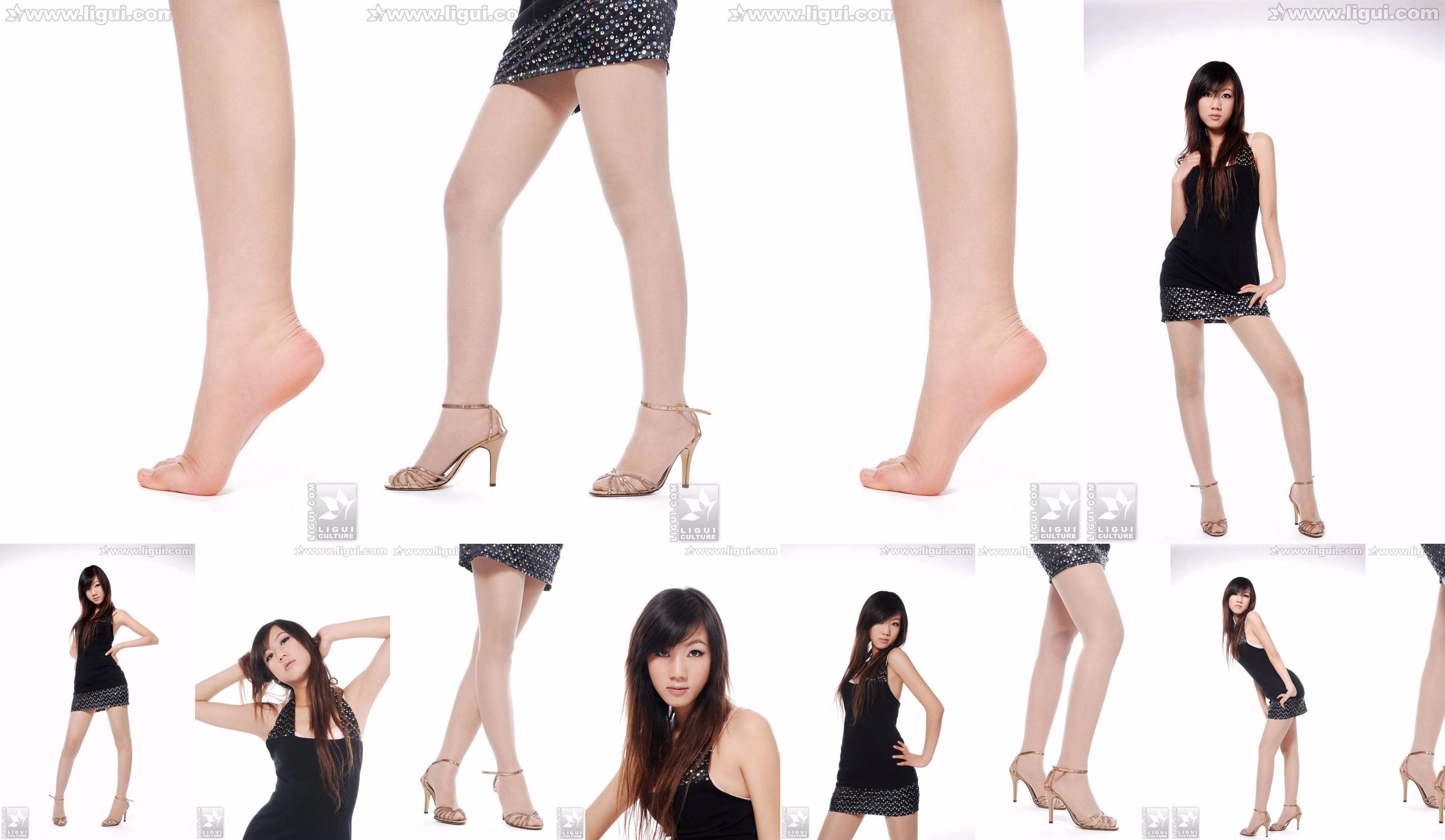 Model Sheng Chao „Nefrytowa stopa na wysokim obcasie Piękny nowy pokaz” [Sheng LiGui] Zdjęcie pięknych nóg i nefrytowej stopy No.91ddcb Strona 1
