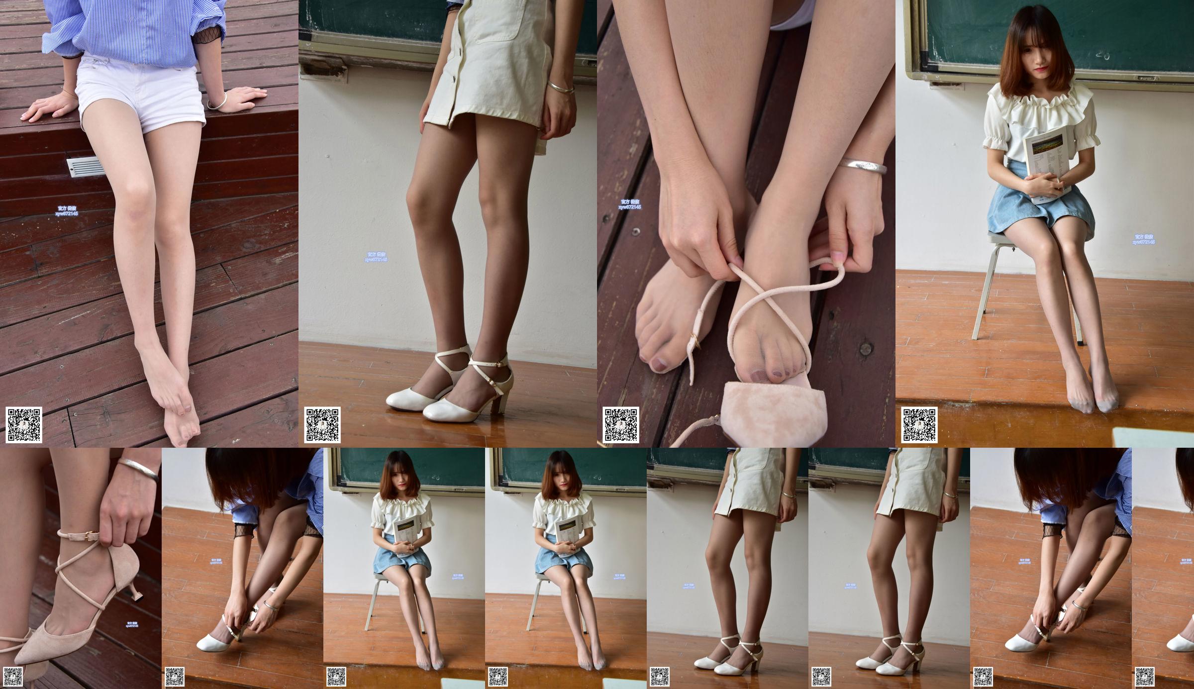 [Съемка модели Dasheng] No.021 Rourou Classroom Silk Foot No.e8c230 Страница 1