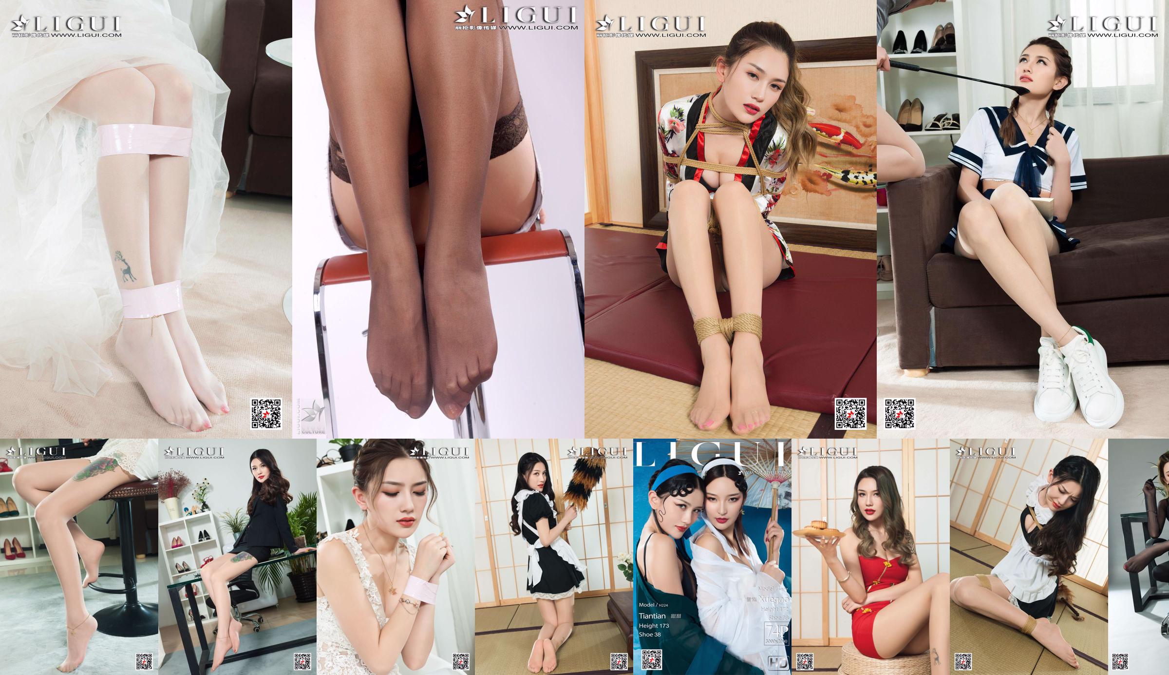 Model Sweet "Graue Seide High Heel Füße" [丽 柜 LiGui] Schöne Beine und Jade Füße Foto Bild No.a3aca2 Seite 2