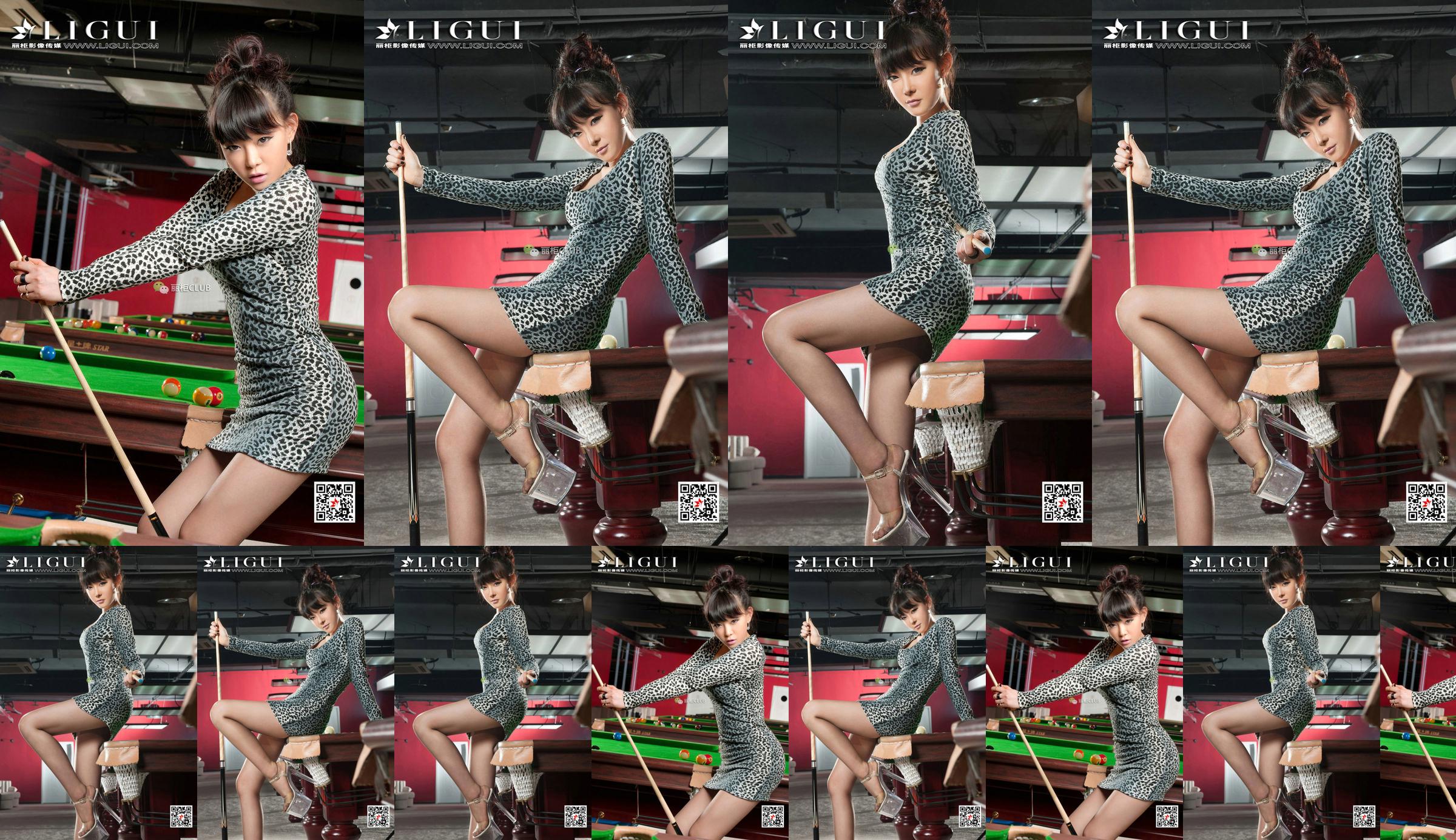 Người mẫu Linthia "Leopard Pool Girl" [丽 柜 Ligui] No.f17d2d Trang 1