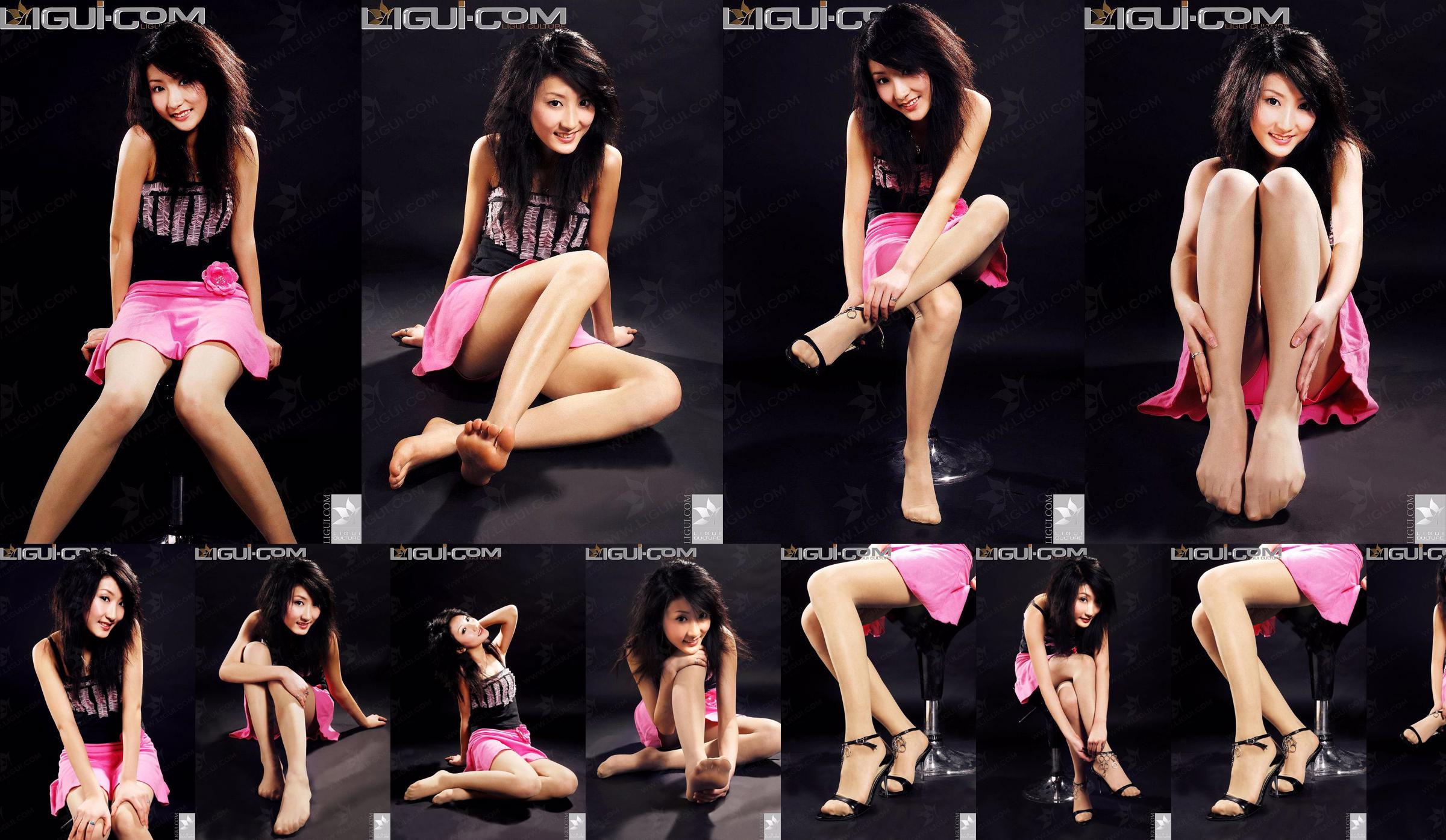Model Chen Jiaqi "Fell Down The Pink Garment Skirt" Zijden voet foto foto [丽 柜 LiGui] No.01c6dd Pagina 3