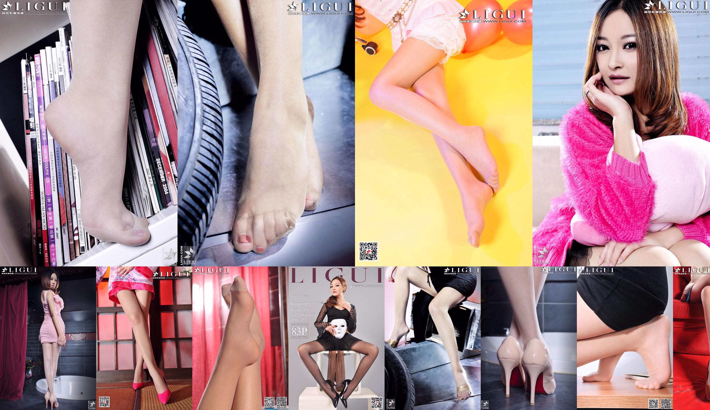 Model Xiao Yang Mi "Spitze + schwarze Seide + schöne Füße" [丽 柜 Ligui] No.d3ad14 Seite 5